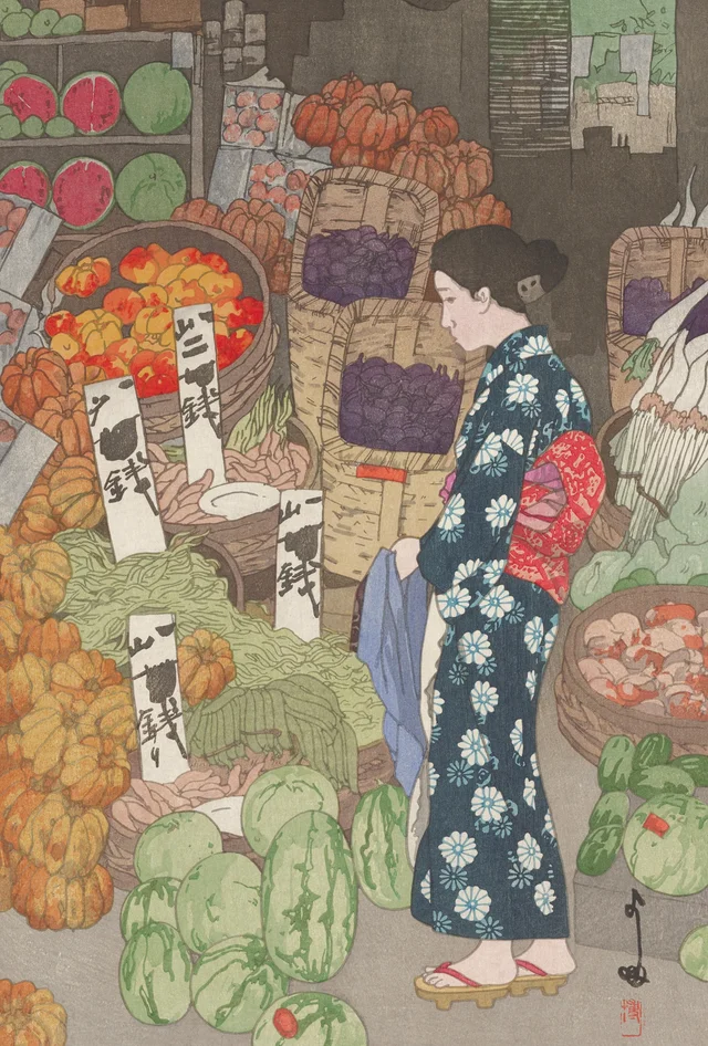 根津 正直八百屋, 吉田博
