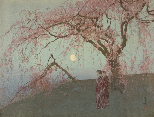 Les cerisiers Kumoi, Yoshida Hiroshi