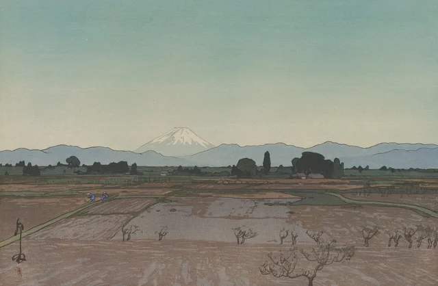 Musashino, de la serie Diez vistas del monte Fuji, Yoshida Hiroshi