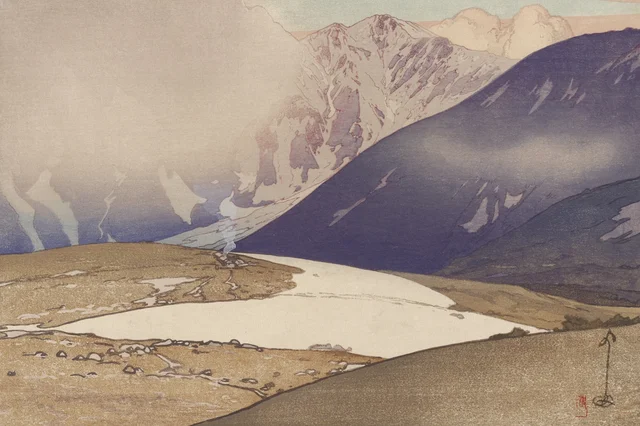 Tateyama Betsuzan, de la serie Doce temas de los Alpes japoneses