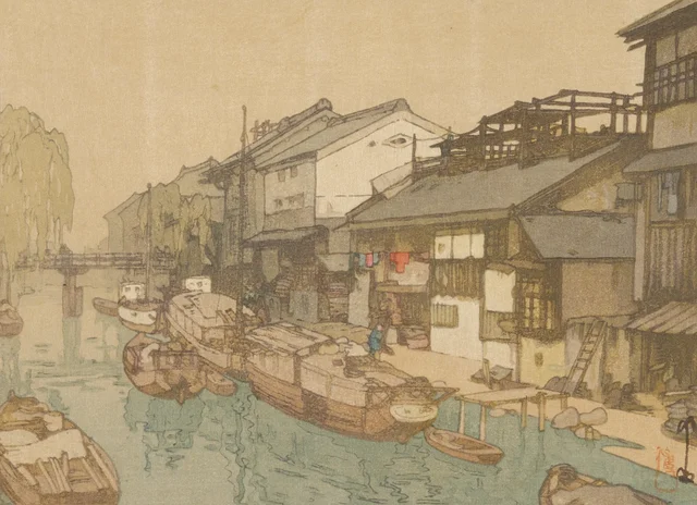 An Osaka Canal, Yoshida Hiroshi