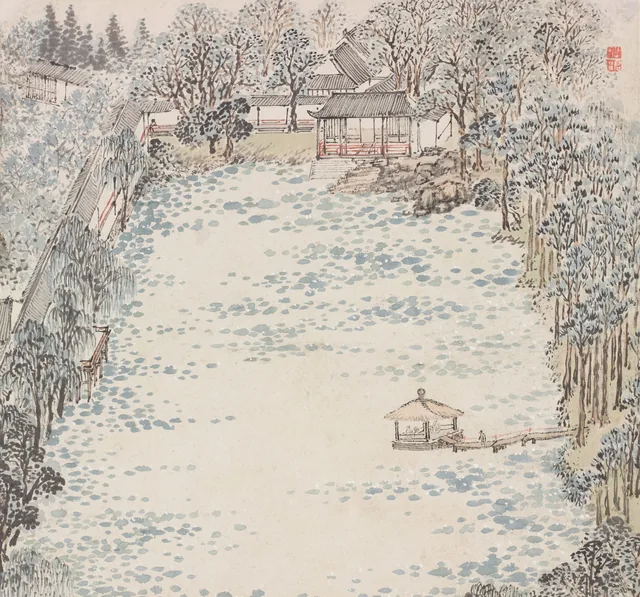 Peinture du jardin Zhi, Zhang Hong
