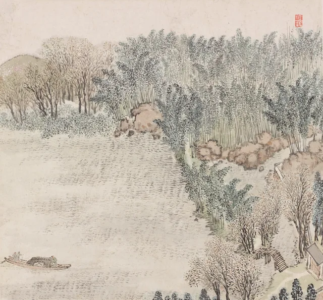 Painting of Zhi Garden [Zhi Yuan Tu], Zhang Hong