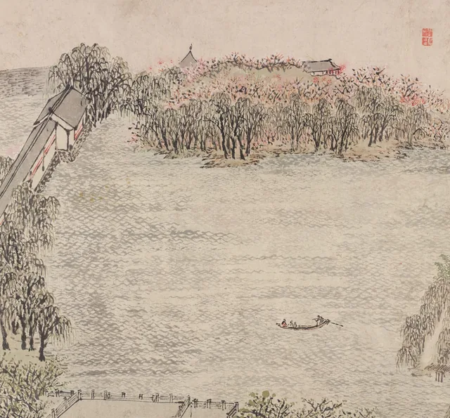 Peinture du jardin Zhi