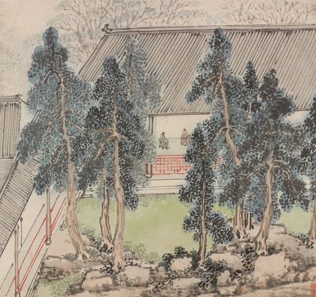 Peinture du jardin Zhi